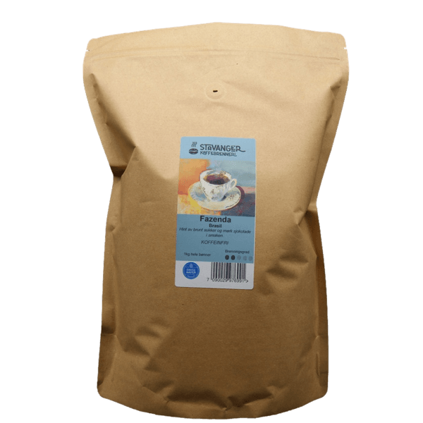 Hovedbilde Koffeinfri Brasil Fazenda 1kg