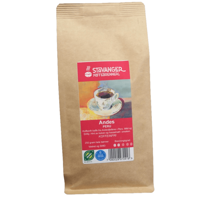 Peru Andes Decaf, 250g Coffee Organic and Fairtrade