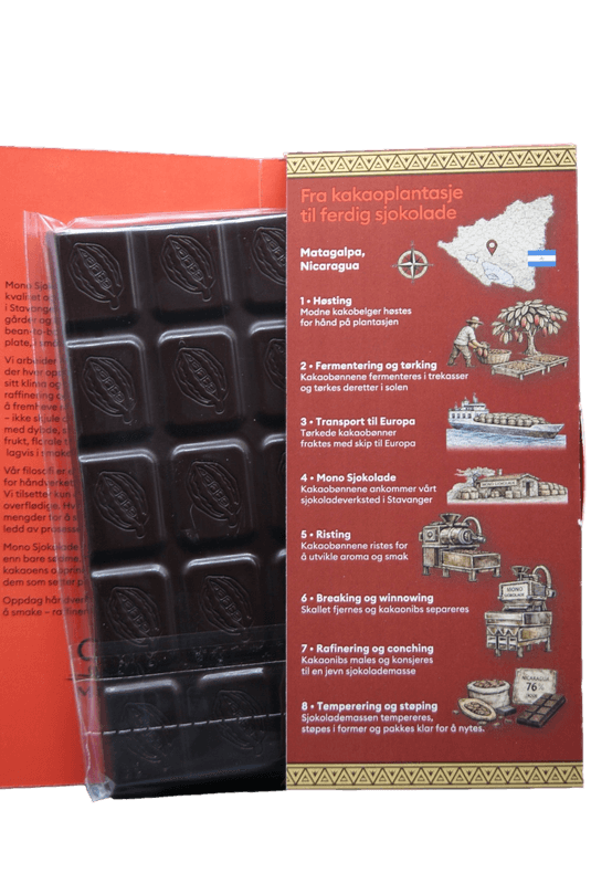 MONO Sjokoladeplate Nicaragua med Chili 76%