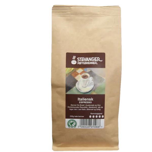 Hovedbilde Espresso italiensk 250g, Kaffe hele bønner