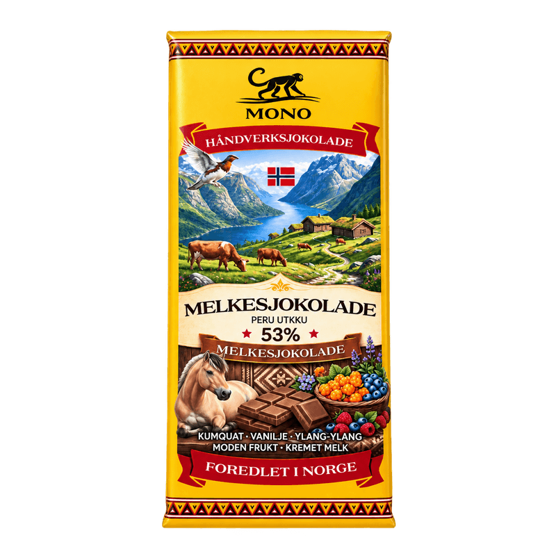 Mono melkesjokolade Peru 53%