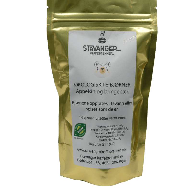 Organic Tea Bears Orange and raspberry 24pcs