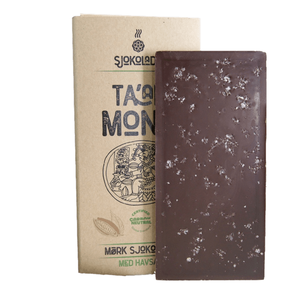 Hovedbilde Mono sjokoladeplate med Havsalt ,  75%, Økologisk